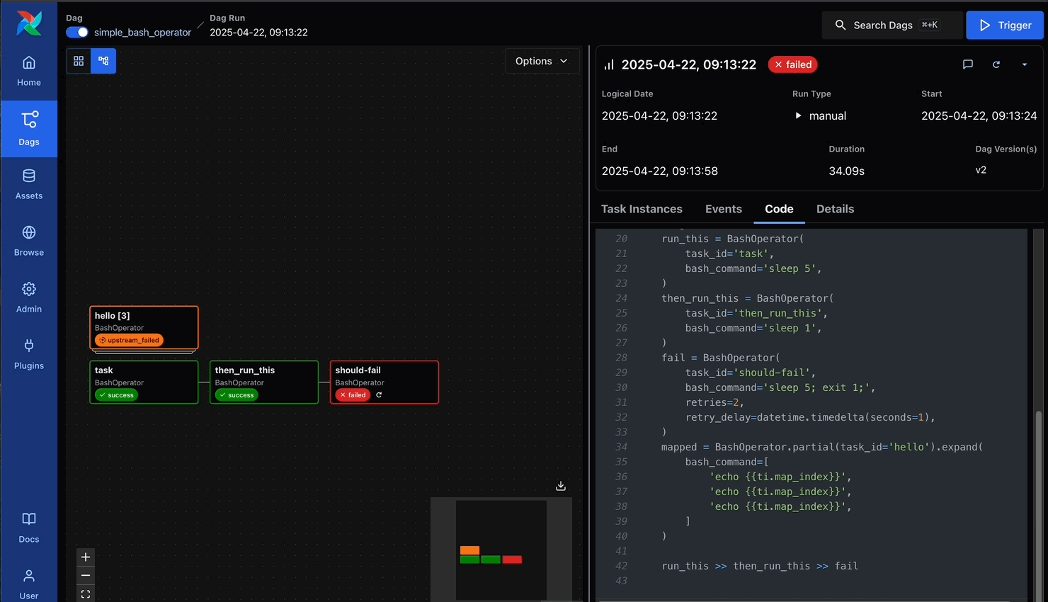 DAG Versioning UI